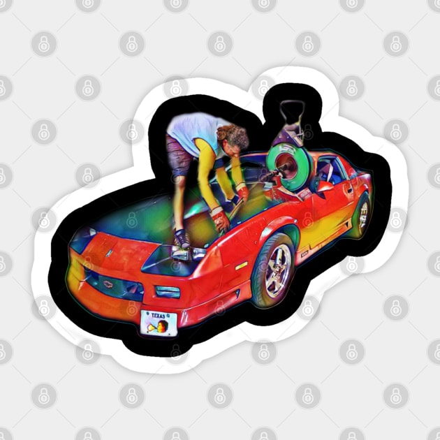 Camaro Rooter (no text) Sticker by Better Bring a Towel